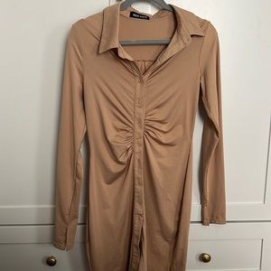 HEROWN BUTTON up dress